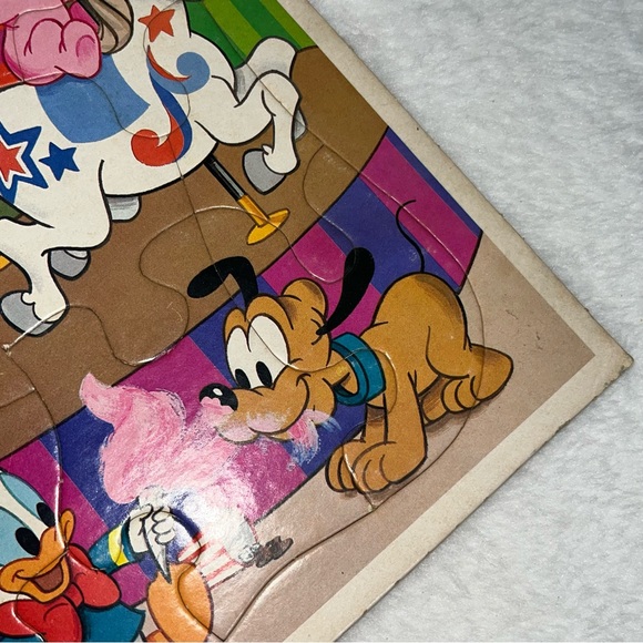 Disney Babies 1986 frame-tray puzzle ages 3-7 vintage - Picture 7 of 10